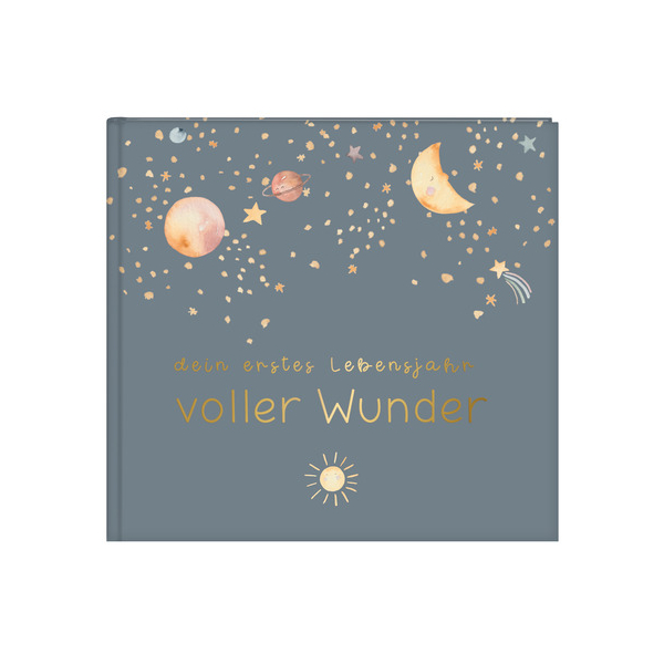 4009835504970 - Babytagebuch vollWunder Weltraum blau 4009835504970 Goldbuch