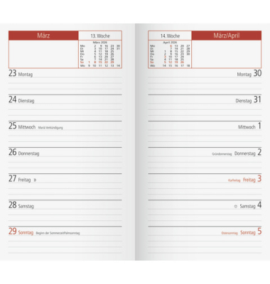 Kalendereinlage Taschenkalender 2026 Kalendereinlage Taschenkalender 2026