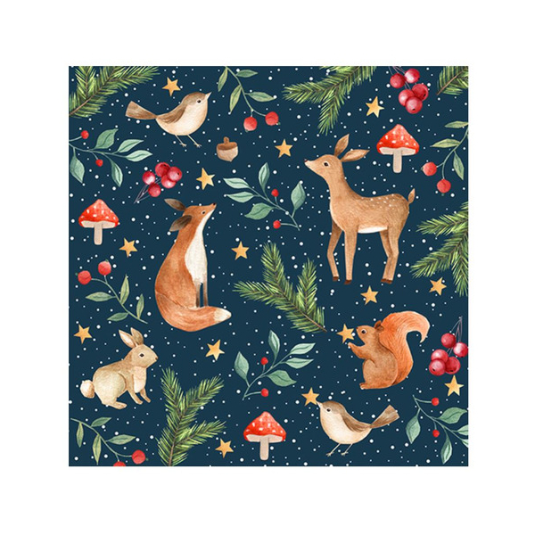 4014995745033 - WeihnZelltuchserviette 33x33cm 4014995745033 ATELIER 4014995745033 - WeihnZelltuchserviette 33x33cm 4014995745033 ATELIER