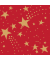 Weihnachtsservietten 210865, rot/gold / Weihnachten, 3-lagig, 33x33cm