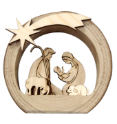 Weihnachtsfigur Heiligen Familie Geburt Christi 08/353