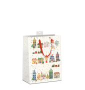Geschenktasche 7522-2504-M, H&auml;user, 230mm x 180mm