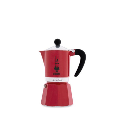Rainbow Espressokocher rot, 6 Tassen