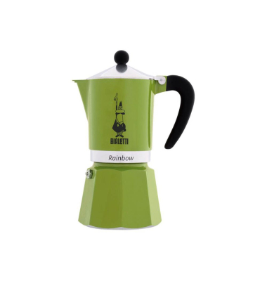 Rainbow Espressokocher grün, 6 Tassen
