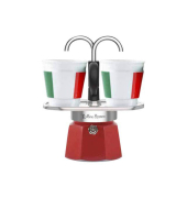 Espressokocher Mini Italia 0007309/MR, rot, 230 Watt, 2 Tassen