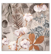 Motivserviette 25x25 cm Baumwolle
