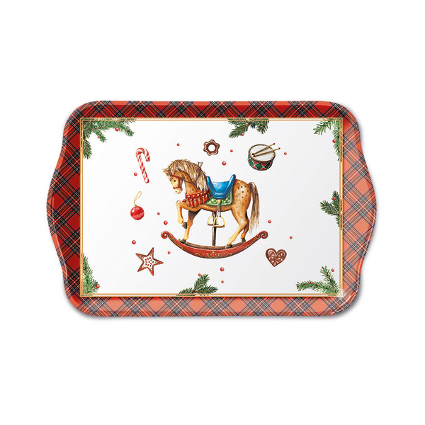 8712159210613 - WeihnTablett 13x21cm Schaukelpferd 8712159210613 Ambiente