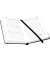 Buchkalender 02-0357, V-Book, schwarz, 1 Woche / 2 Seiten, 9x14cm (A6), 2027