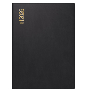 Taschenkalender Kunststoff schwarz