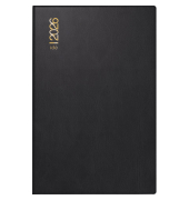 Taschenkalender Kunststoff schwarz