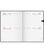 Taschenkalender 70-18 182 906, schwarz, 2 Tage / 1 Seite, 10x14cm, 2026