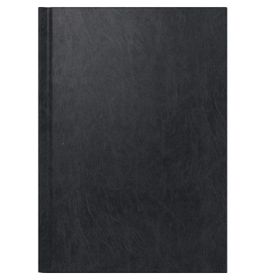 Buchkalender 70-21 813 906, Chefplaner, schwarz, 1 Tag / 1 Seite, 14,5x20,6cm (A5), 2026