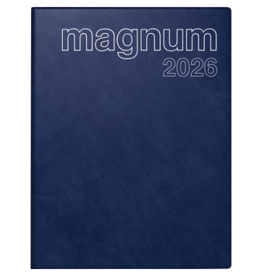 Buchkalender 70-27 042 386, dunkelblau, 1 Woche / 2 Seiten, 