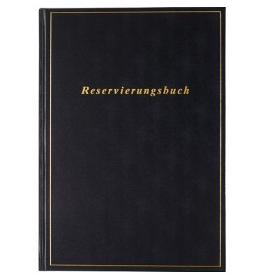 Reservierungsbuch 70-27 403 906, schwarz, 1 Tag / 1 Seite, 21x29,7cm (A4), 2026