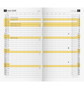 Ersatzkalendarium 70-46 830 006, M-Planer, 1 Monat / 2 Seiten, A6 (A6)