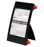 3-Monats-Kalender Tisch 2026 rot