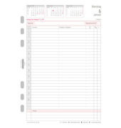 Kalendereinlage 50206, Tagesplan, 1 Tag / 2 Seiten, 14,8x21cm (BxH) (A5), 2026