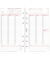 Kalendereinlage 50546, Wochenplan, 1 Woche / 2 Seiten,  (Midi (9,6x17,2cm)), 2026