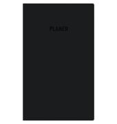 Taschenkalender 660065, schwarz, 1 Monat / 1 Seite