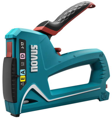 Handtacker J-17 türkis, weiß