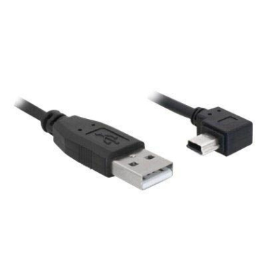 USB 2.0 AMini USB 2.0 B Kabel 0,5 m schwarz
