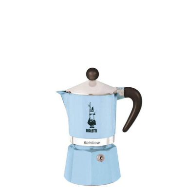 Rainbow Espressokocher blau, 6 Tassen