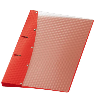Präsentationsringbuch 1141420, A4 Kunststoff rot