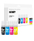  schwarz, cyan, magenta, gelb Tintenflaschen kompatibel zu Canon PFI-050 BKCMY, 4er-Set