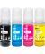  schwarz, cyan, magenta, gelb Tintenflaschen kompatibel zu Canon PFI-050 BKCMY, 4er-Set