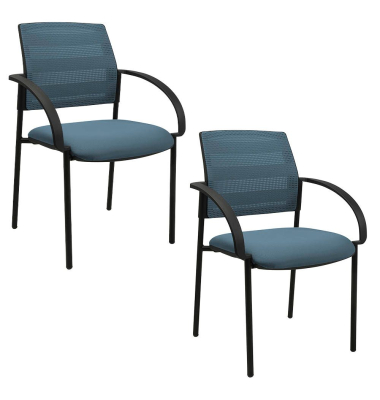 2 Topstar Besucherstühle AIRWORK MEETING 10.1 BB200BMT6CX6 petrol Stoff