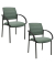 2 Topstar Besucherstühle AIRWORK MEETING 10.1 BB200BMT5CX5 mint Stoff