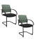 2 Topstar Besucherstühle AIRWORK MEETING 20 BB400BMT0CX5 mint, schwarz Stoff