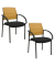 2 Topstar Besucherstühle AIRWORK MEETING 10 BB200BMT0CX9 ocker, schwarz Stoff