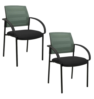 2 Topstar Besucherstühle AIRWORK MEETING 10 BB200BMT0CX5 mint, schwarz Stoff