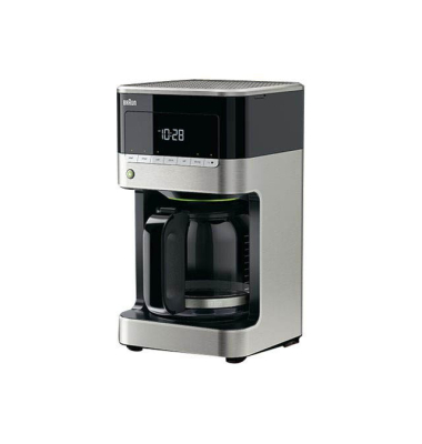 Kaffeemaschine PurAroma7 KF7120 KF 7120 BK, schwarz/Edelstahl, 1000 Watt, 12 Tassen