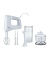 MultiMix 3 HM 3135 Handmixer weiß 500 W