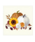 Motivserviette 33x33cm Herbst