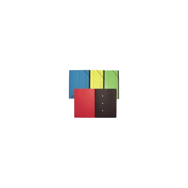 4003969026636 - Ordnungsmappe DIN A4 12 Fächer Colorkarton 420g gelb 4003969026636 Soennecken