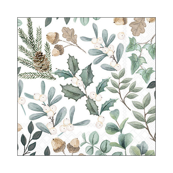 8712159197921 - WeihnMotivserviette 33x33cm Blättern 8712159197921 Ambiente 8712159197921 - WeihnMotivserviette 33x33cm Blättern 8712159197921 Ambiente