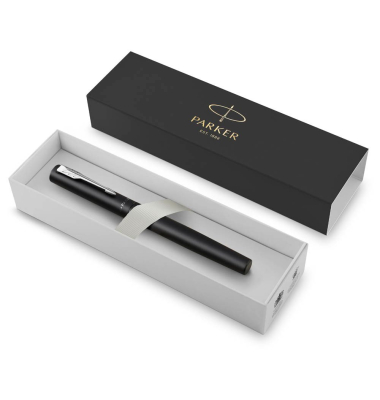 Vector XL Rollerball Tintenroller schwarzsilber 0,35 mm, Schreibfarbe: schwarz