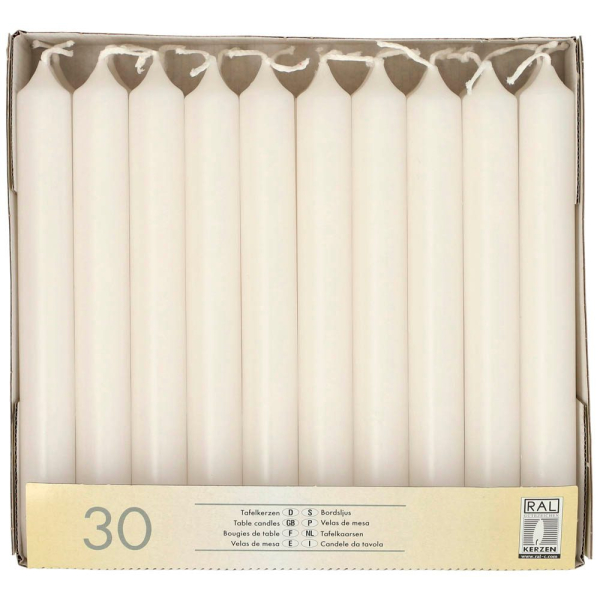 4002911137055 - Tafelkerzen weiß Größe 215 x 196 cm 1 Packung = 30 Stück 4002911137055 - Tafelkerzen weiß Größe 215 x 196 cm 1 Packung = 30 Stück