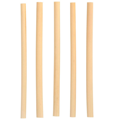 100 PAPSTAR Strohhalme pure braun