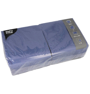 Servietten dunkelblau 1-lagig 33,0 x 33,3 cm