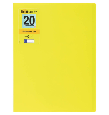 Sichtbuch 21012-17, lindgrün, A4, Polypropylen(PP)