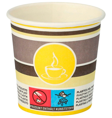 80 STARPAK Einweg-Trinkbecher To Go 0,1 l