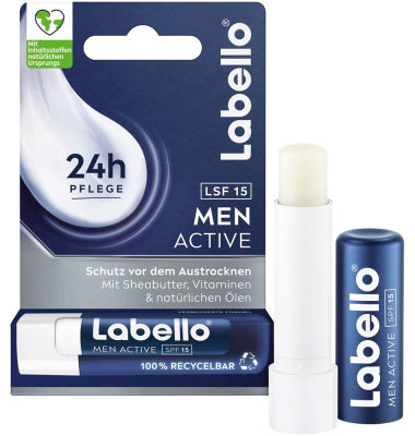 MEN ACTIVE LSF 15 Lippenpflege 4,8 g