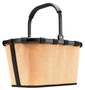 Einkaufskorb carrybag frame raffia black Kunstfaser braun, schwarz