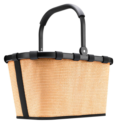 Einkaufskorb carrybag frame raffia black Kunstfaser braun, schwarz