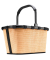 Einkaufskorb carrybag frame raffia black Kunstfaser braun, schwarz
