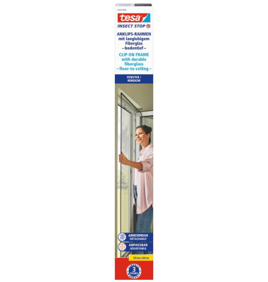 Fliegengitter Insect Stop Clip On anthrazit 1,2 x 2,4 m